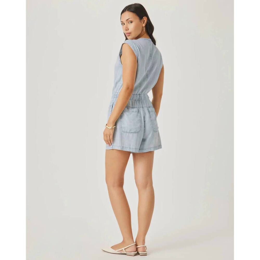 NEW SPLENDID rosalie romper in bleached indigo - Picture 5 of 5